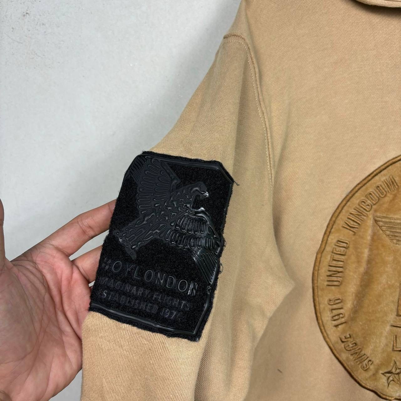Boy London Boy London Beige Coin Logo Hoodie Oversized XL Streetwear Size US XL / EU 56 / 4 - 4 Thumbnail