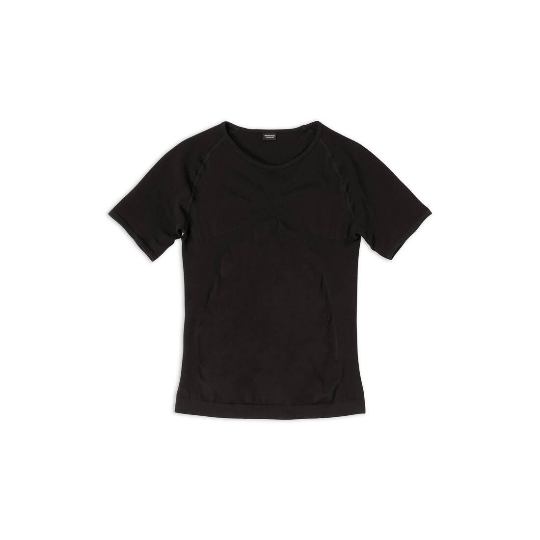 Balenciaga o1mt1gz0924 Compression T-Shirt in Black/Grey Size US M / EU 48-50 / 2 - 1 Thumbnail