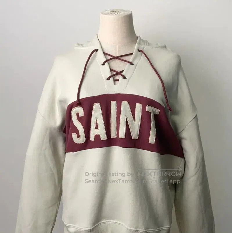 Yves Saint Laurent YSL Light Gray Cotton Women's Hoodie . Size L / US 10 / IT 46 - 1 Thumbnail