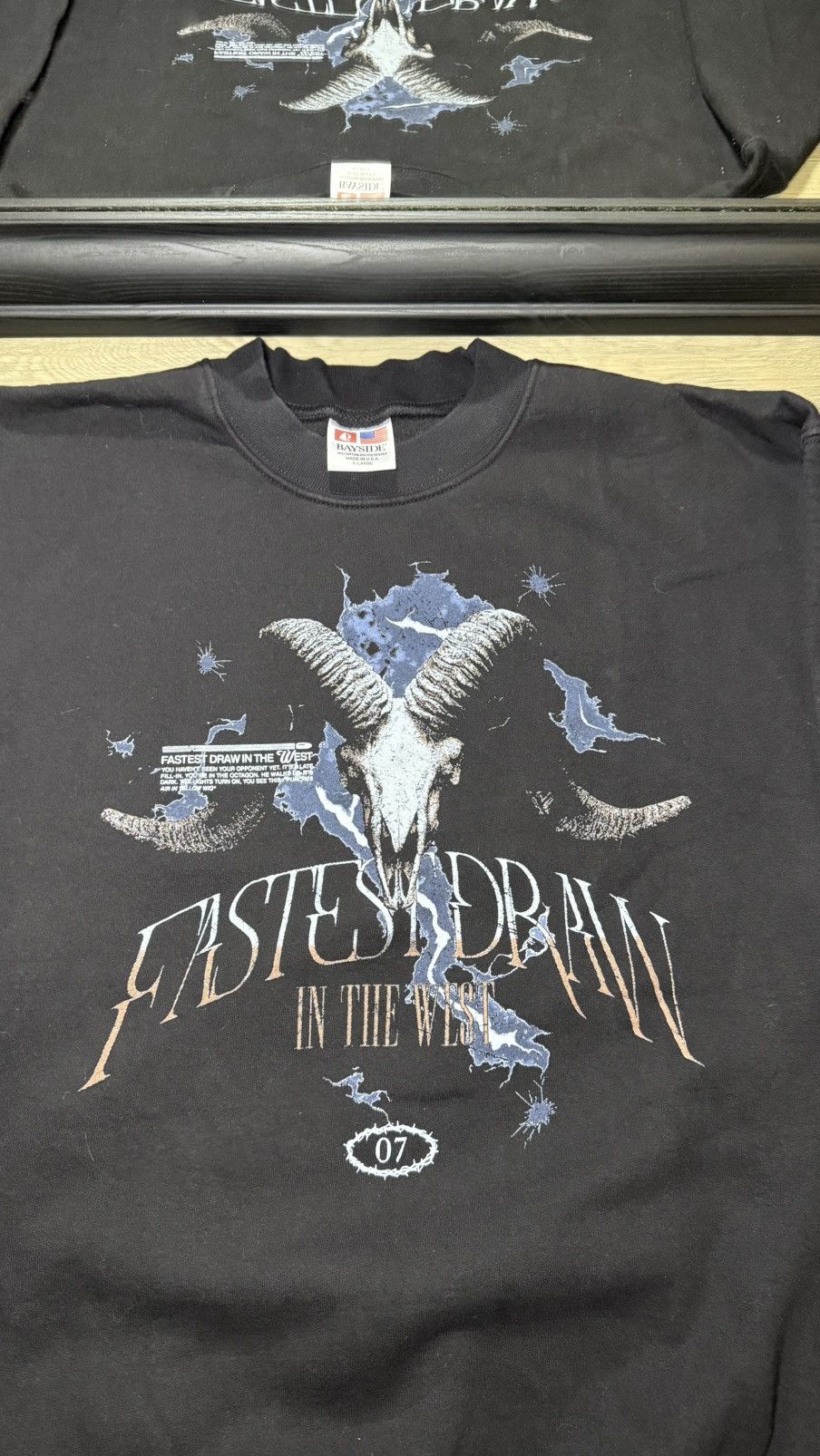 Harley Davidson Vintage 1990s Western Cowboy “Fastest Draw In The West” Size US XL / EU 56 / 4 - 5 Thumbnail