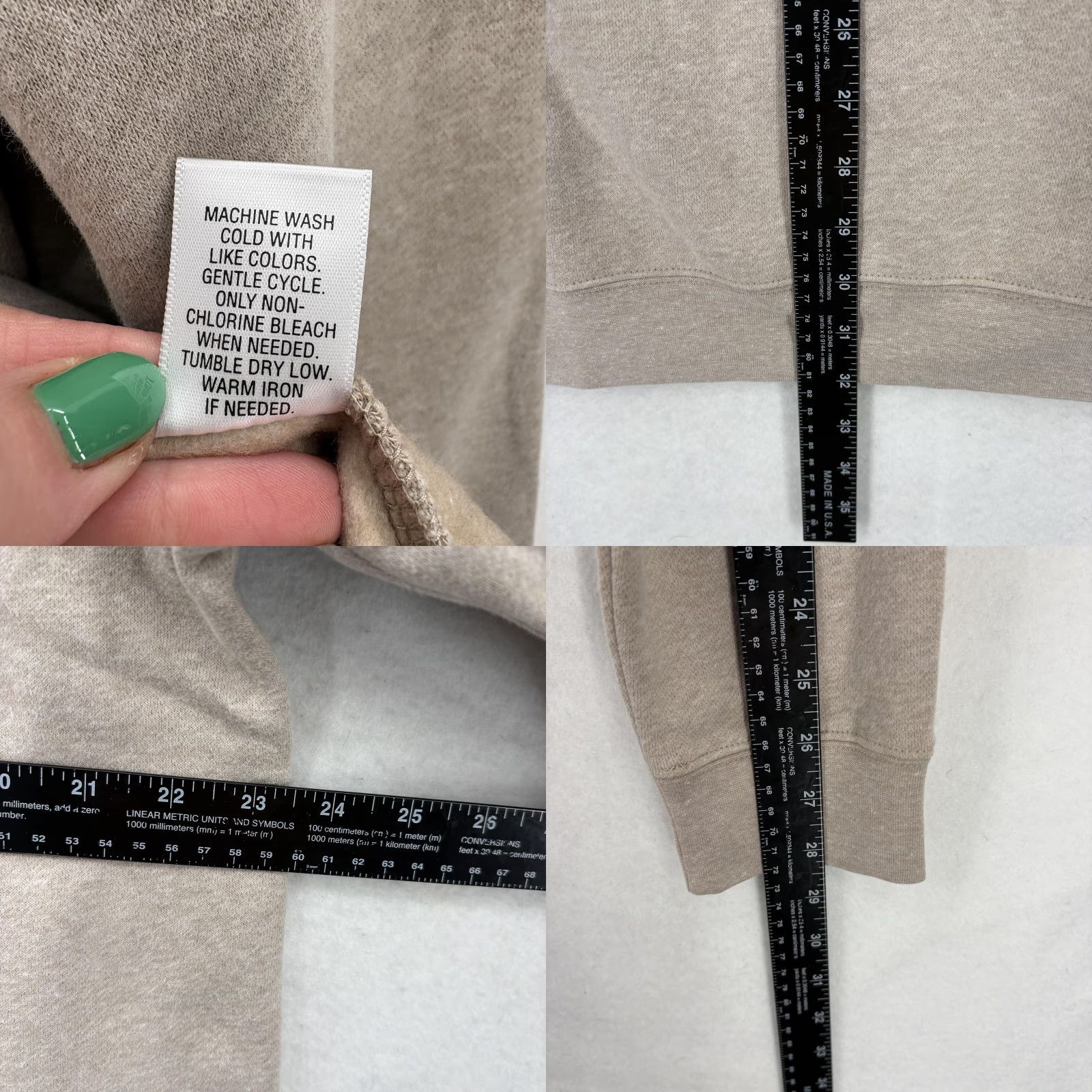 Croft & Barrow Croft & Barrow Sweatshirt Mens LT Beige Fleece Pullover Big & Tall Crewneck NWT Size US L / EU 52-54 / 3 - 8 Thumbnail