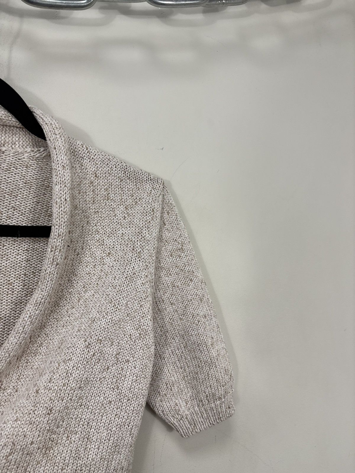 Fabiana Filippi Fabiana Filippi Women’s Beige Cotton Short Cardigan Sweater Size S / US 4 / IT 40 - 6 Thumbnail