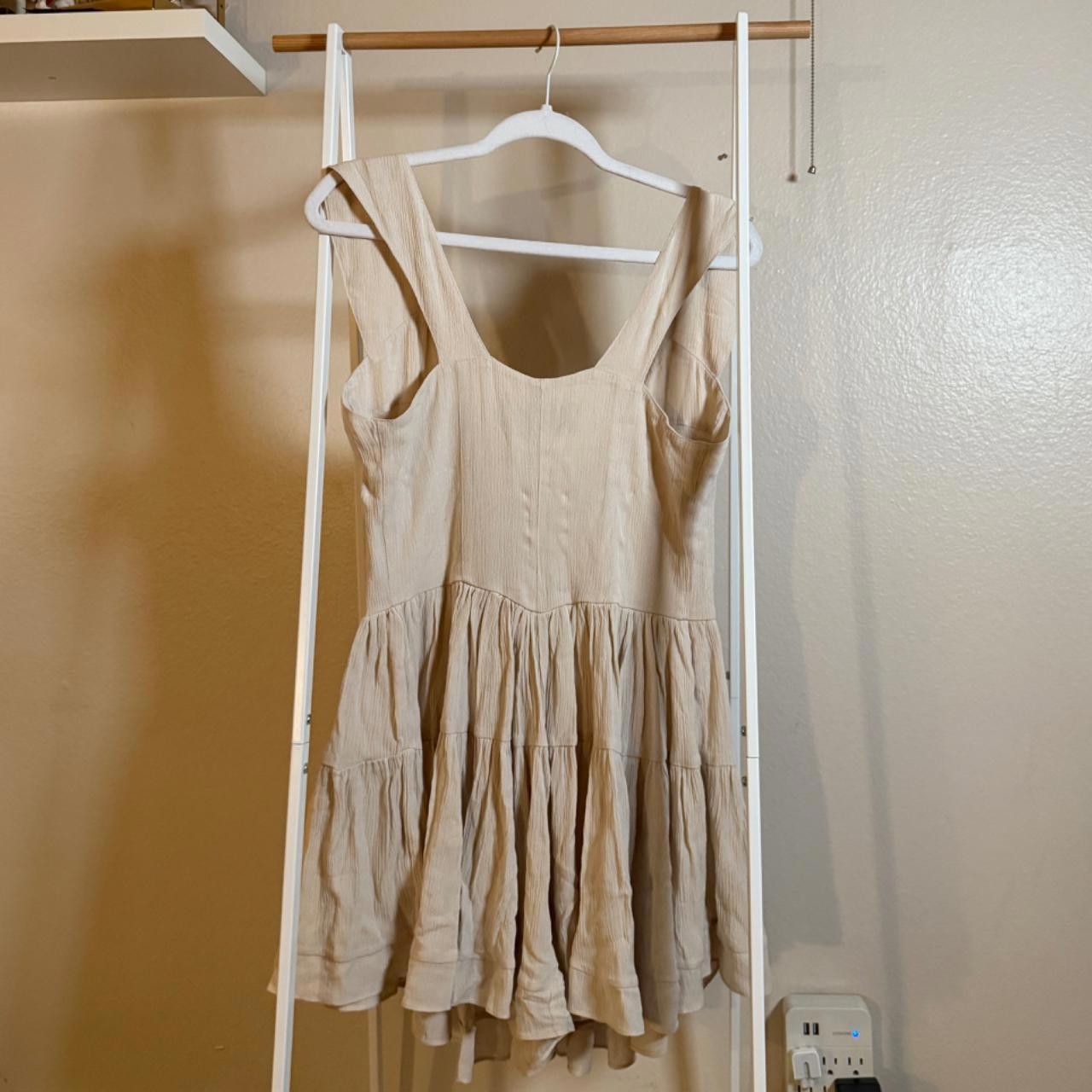 Designer cream romper dress Size 32" / US 10 / IT 46 - 6 Thumbnail