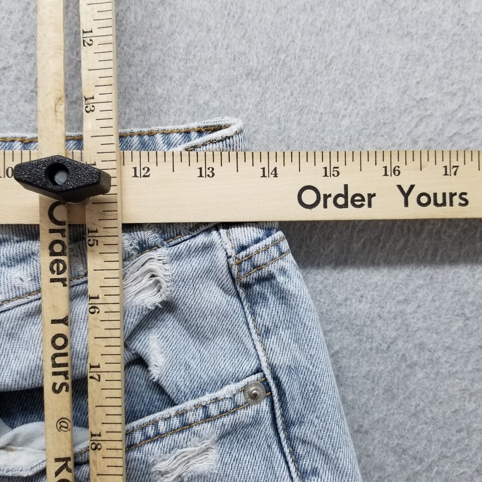 Zara Zara Jeans Womens 27x26 Blue Denim Tapered Distressed Size 27" / US 4 / IT 40 - 12 Thumbnail