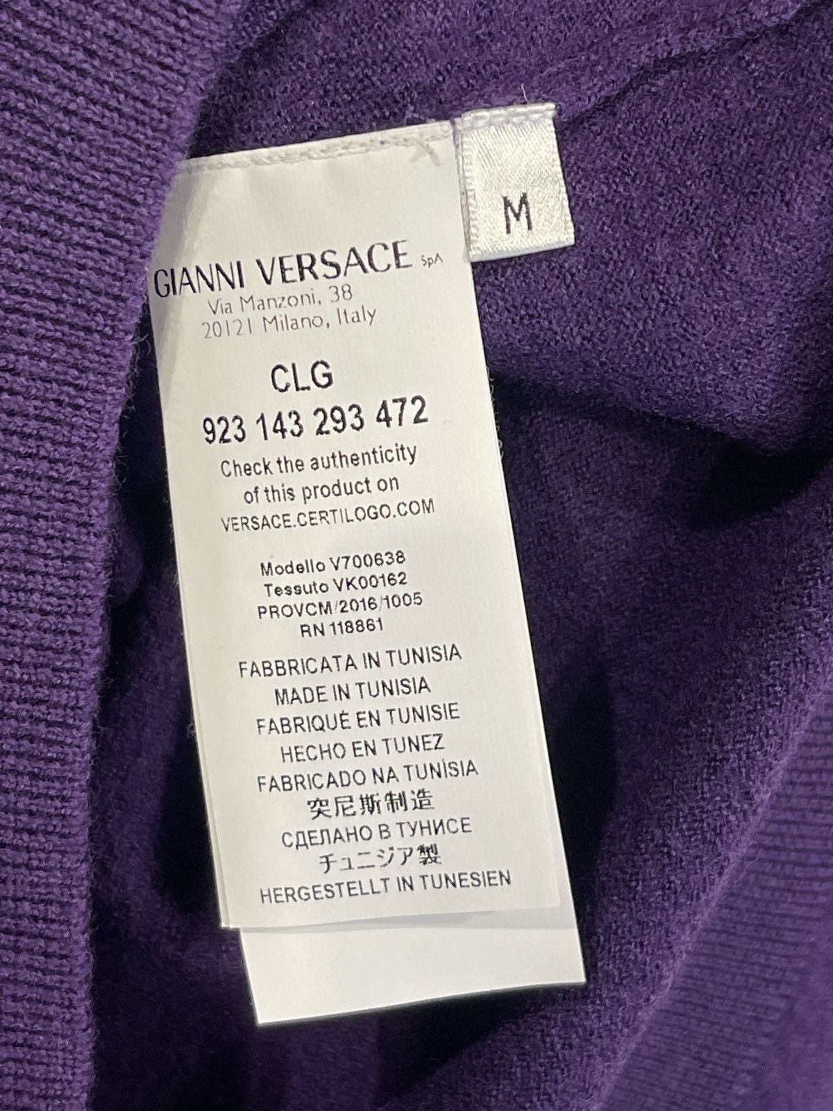 Versace Gianni Versace sweater woman purple knit wool rare Size M / US 6-8 / IT 42-44 - 7 Thumbnail