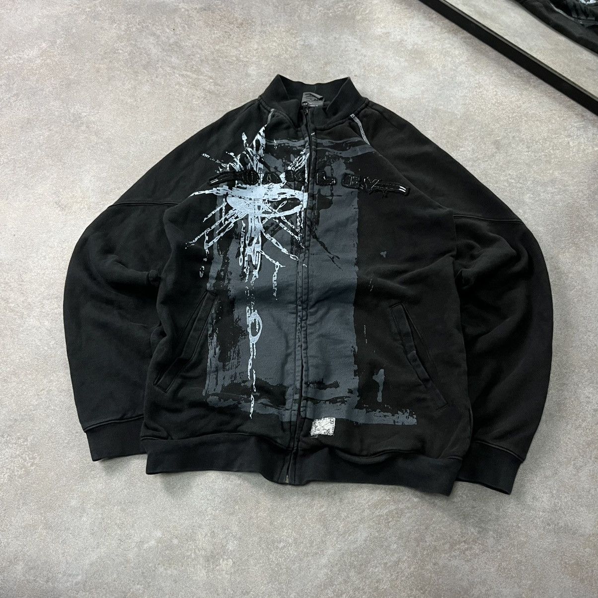 Vintage Oakley Zip Hoodie Y2K Mens Black Sz S | eBay