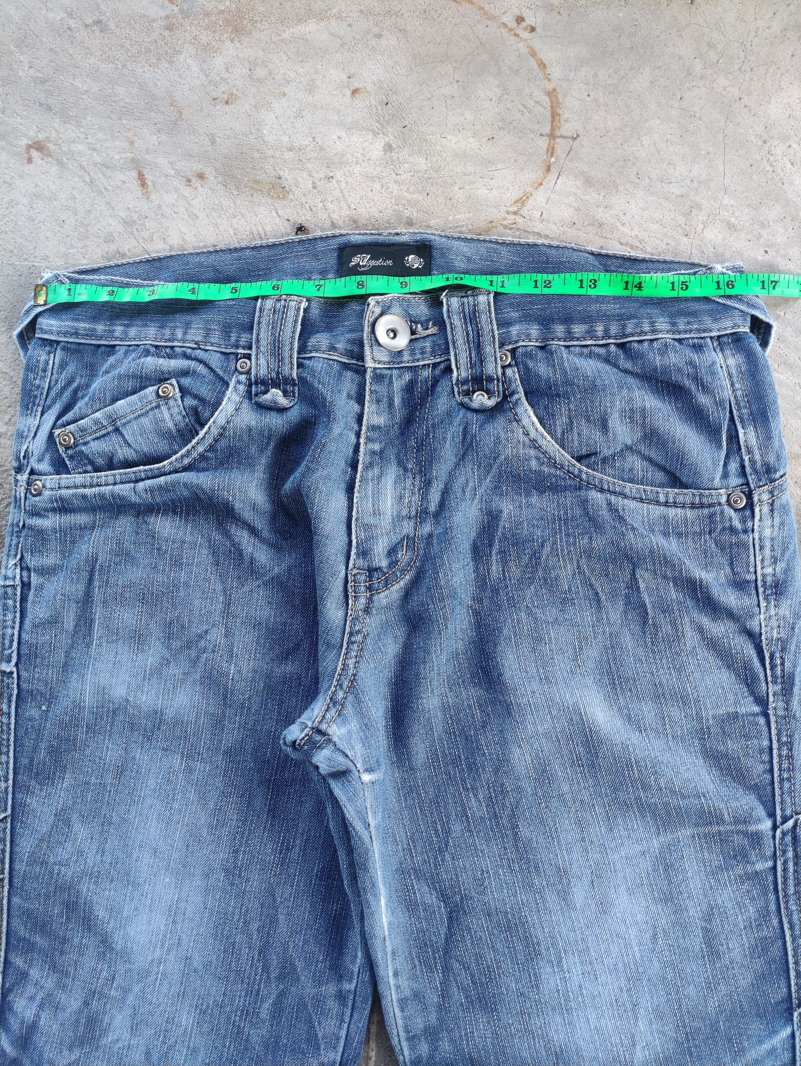 Japanese Brand Vintage Japanese Jean Distressed Faded Denim Pants Size US 33 - 6 Thumbnail