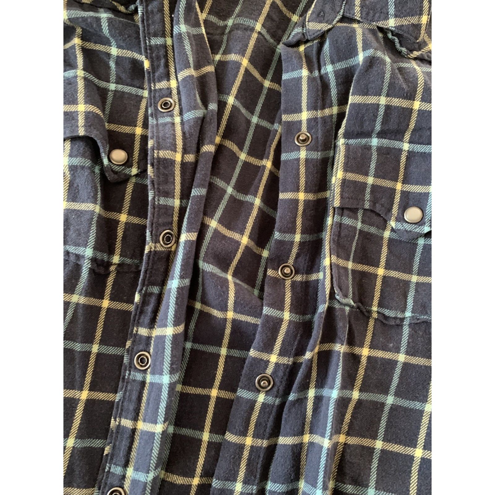 Lucky Brand Lucky Brand Shirt Men’s L Windowpane Plaid Pearl Snap Western Long Sleeve Multicolor Cotton Flannel Button-Up Cowboy Outdoor 70s? Size US L / EU 52-54 / 3 - 4 Thumbnail
