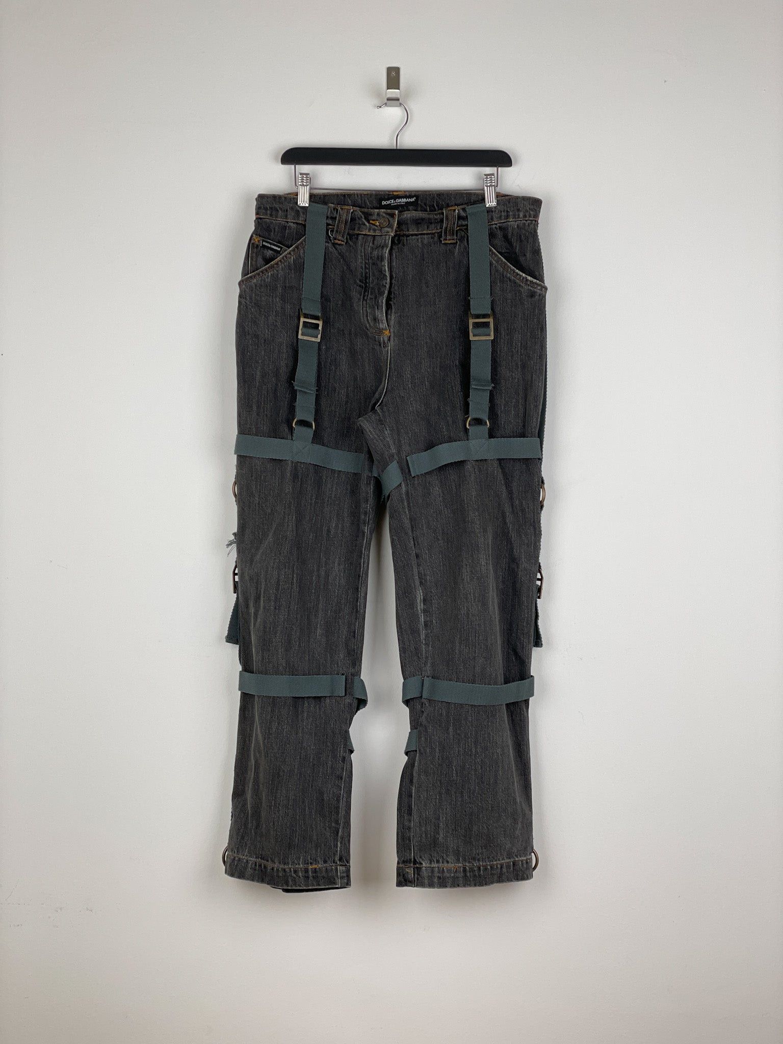 Dolce & Gabbana AW03 Bondage Harness Denim Jeans Size US 38 / EU 54 - 1 Thumbnail