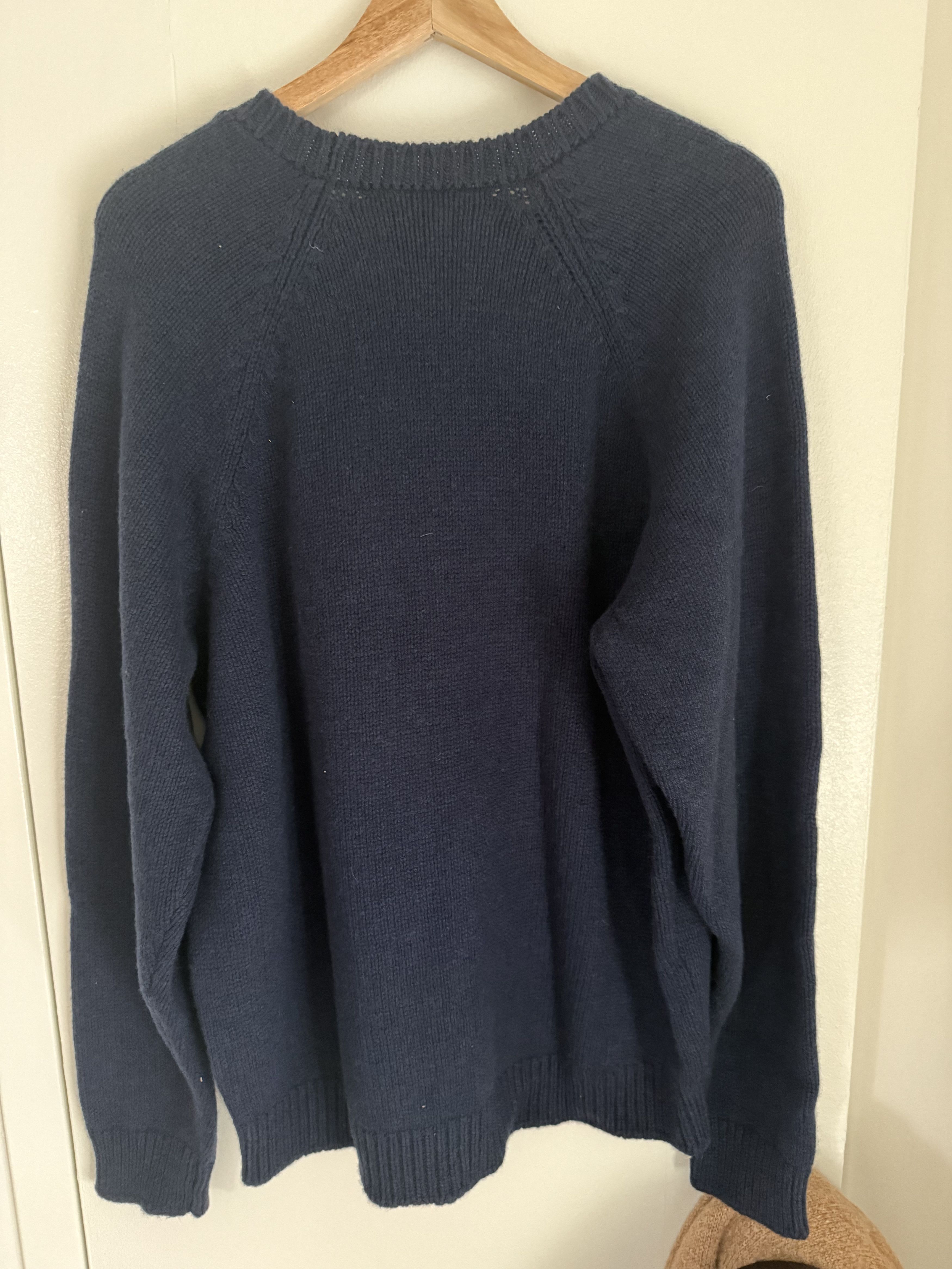 The Elder Statesman he Elder Statesman Retriever Raglan Sweater Navy Size US XL / EU 56 / 4 - 5 Thumbnail