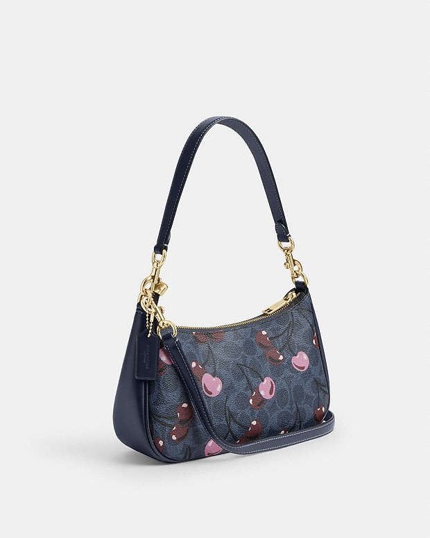 Coach Coach Teri Shoulder Bag In Signature With Cherry Print nim Size ONE SIZE - 2 Thumbnail