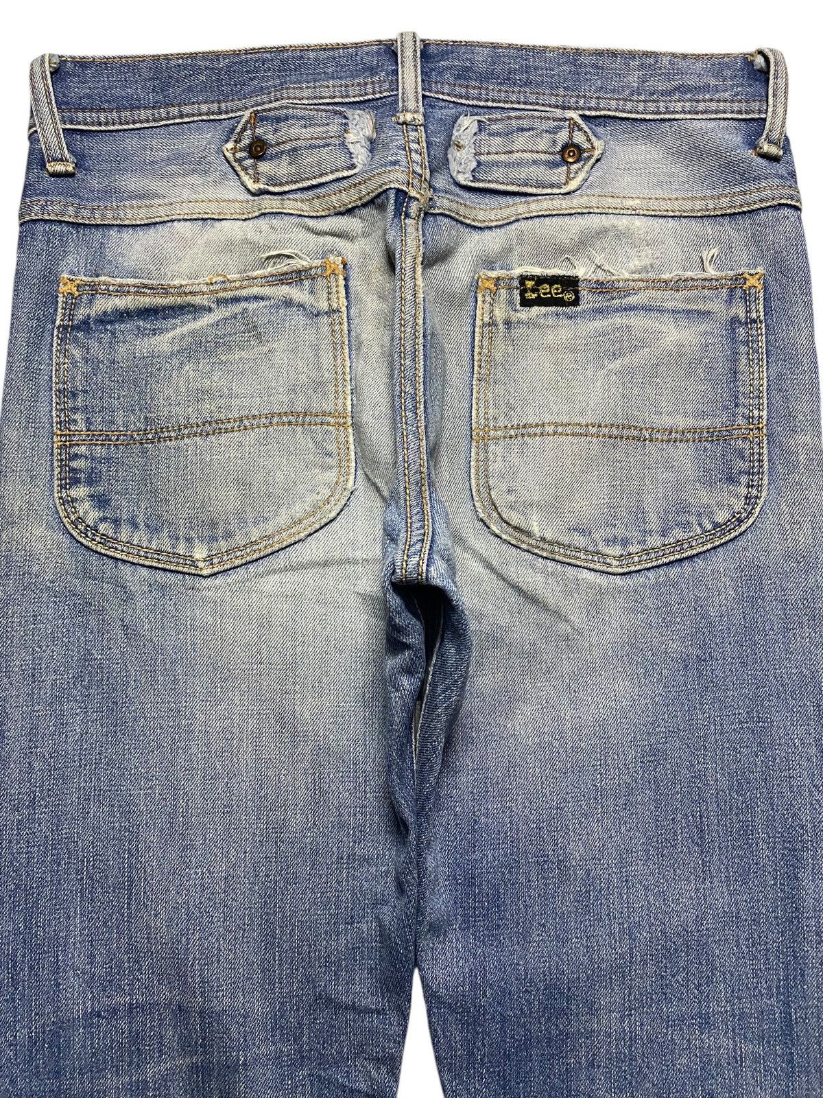 Lee × Vivienne Westwood Vintage Japan Lee Cowboy Buckle Back Distressed Skinny Jeans Size US 30 / EU 46 - 4 Thumbnail