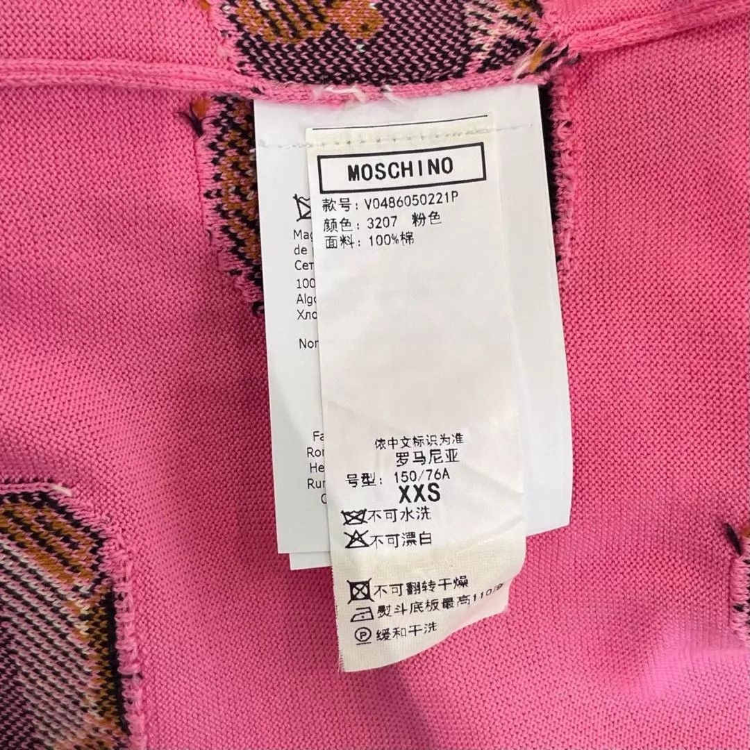 Moschino MOSCHINO women's pink knit dress xxs bear print Size XS / US 0-2 / IT 36-38 - 6 Thumbnail