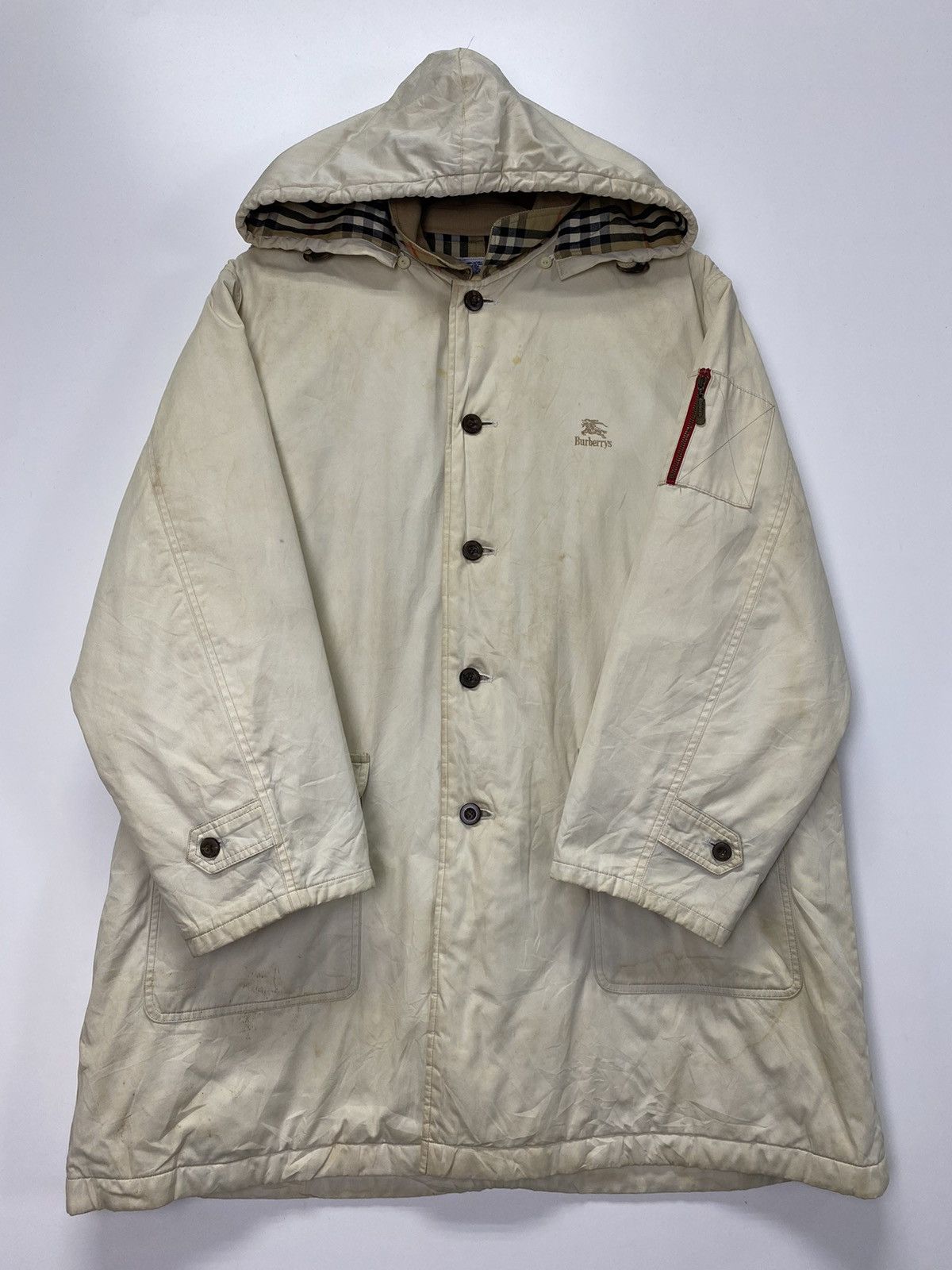 Burberry Vintage Burberry Hoodie Jacket Size US XL / EU 56 / 4 - 11 Thumbnail