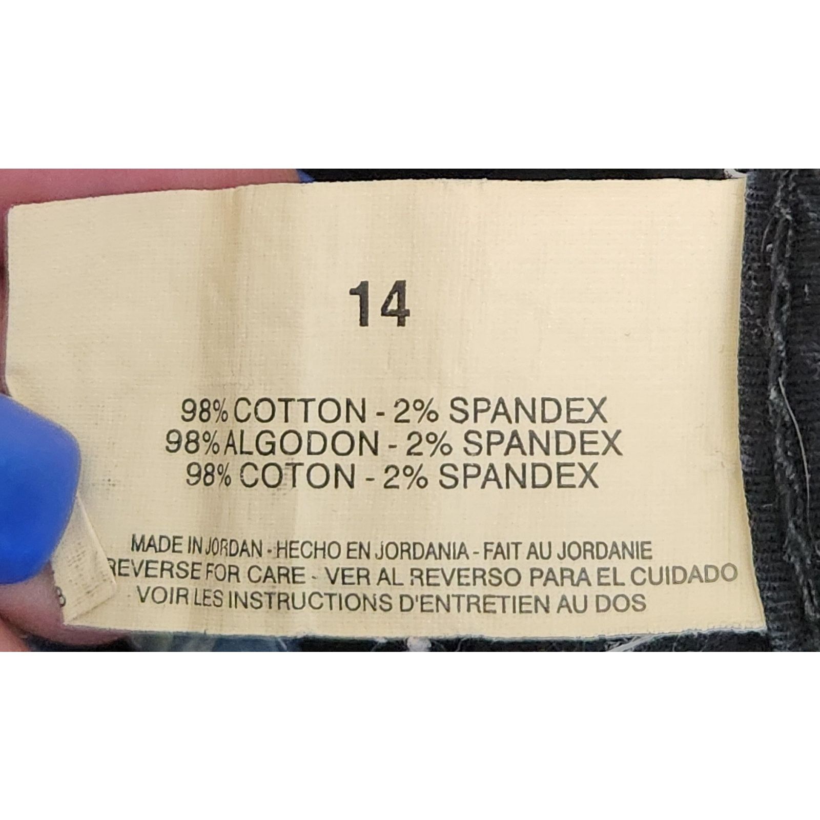 Gloria Vanderbilt Gloria Vanderbilt Black Flat Front Slashed Pockets Skorts 14 Size 37" - 5 Thumbnail