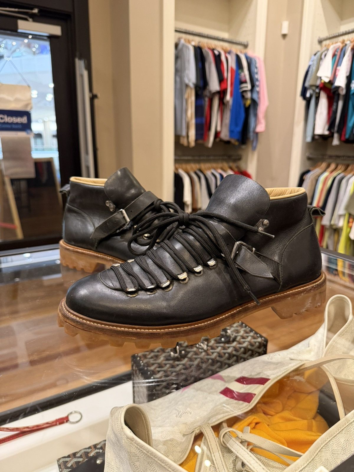 A.P.C. APC Leather Ankle Buckle Boot Size US 10 / EU 43 - 1 Thumbnail