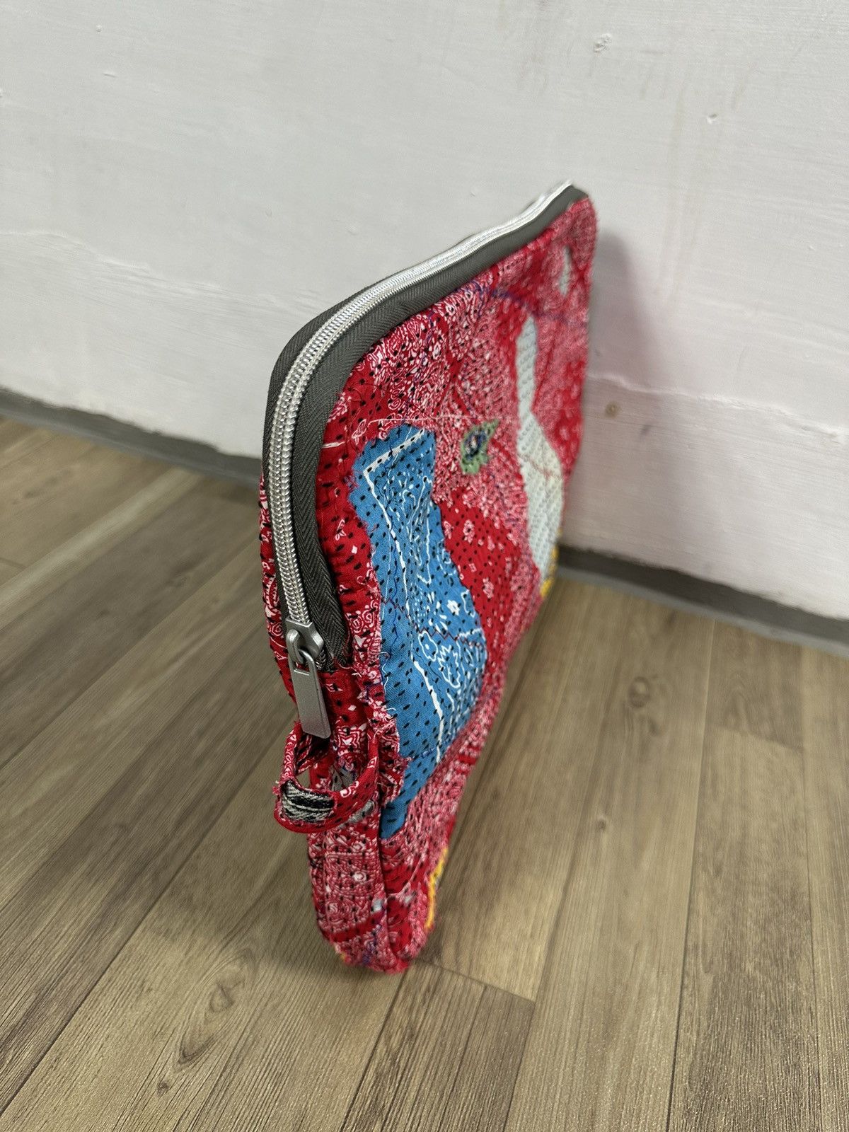 Handmade Custom Made Distressed Patchwork Boro Paisley cutch bag Size ONE SIZE - 10 Thumbnail