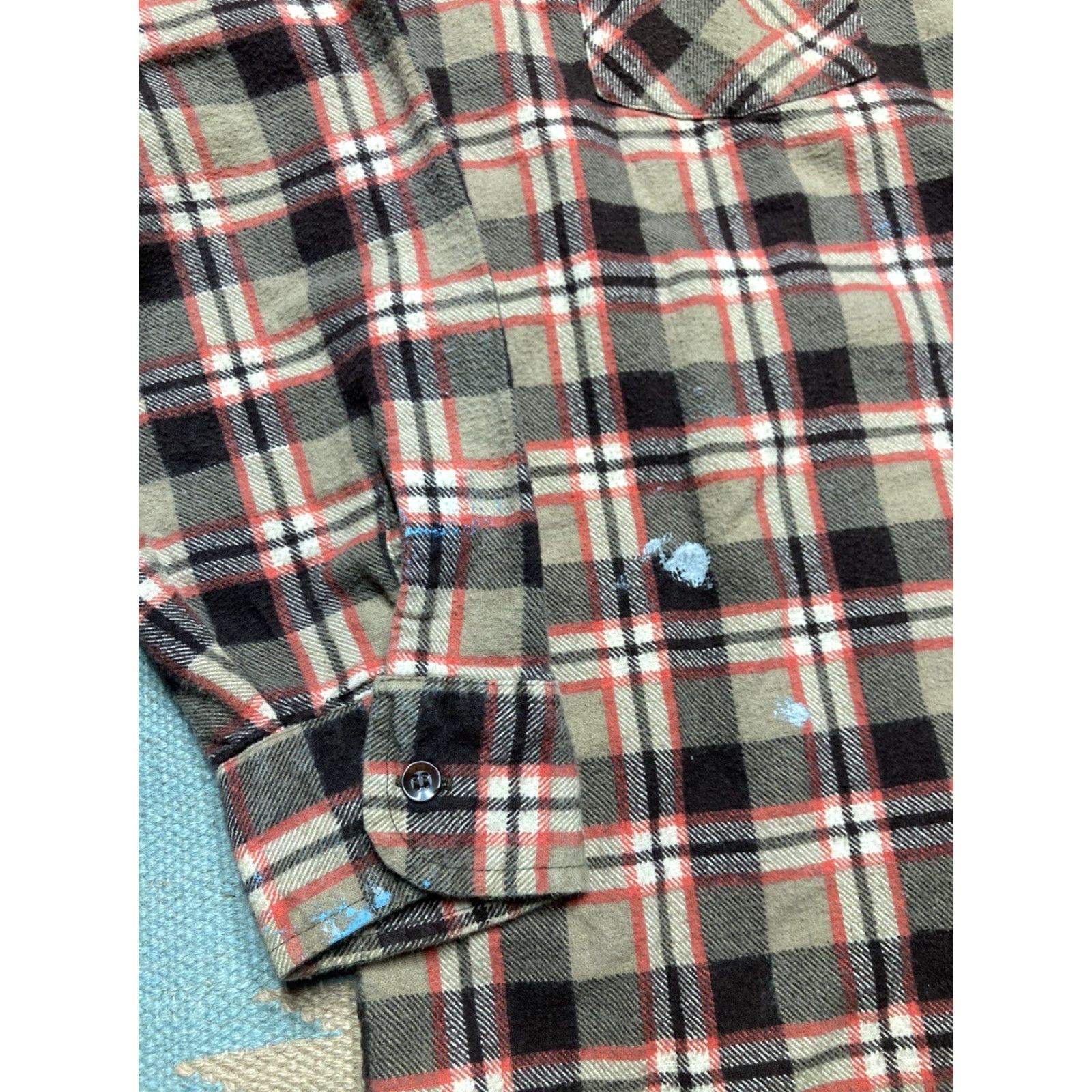 Dickies VINTAGE Dickies Shirt Plaid Check Cotton Flannel Button-Up Long Sleeve Men Large Size US L / EU 52-54 / 3 - 2 Thumbnail