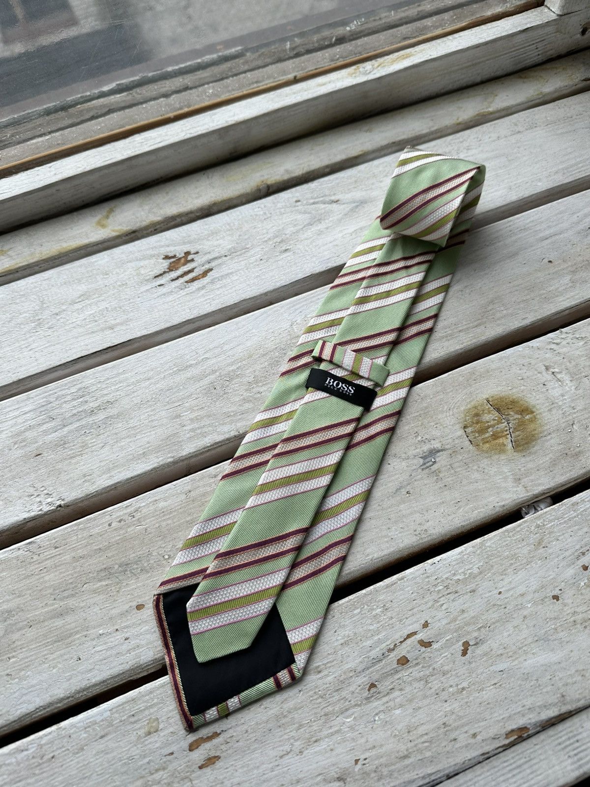 Hugo Boss × The Tie Bar × Vintage 🚨Vintage Hugo Boss tie 90s Flowers cravatca Y2K Calssic Size ONE SIZE - 1 Thumbnail