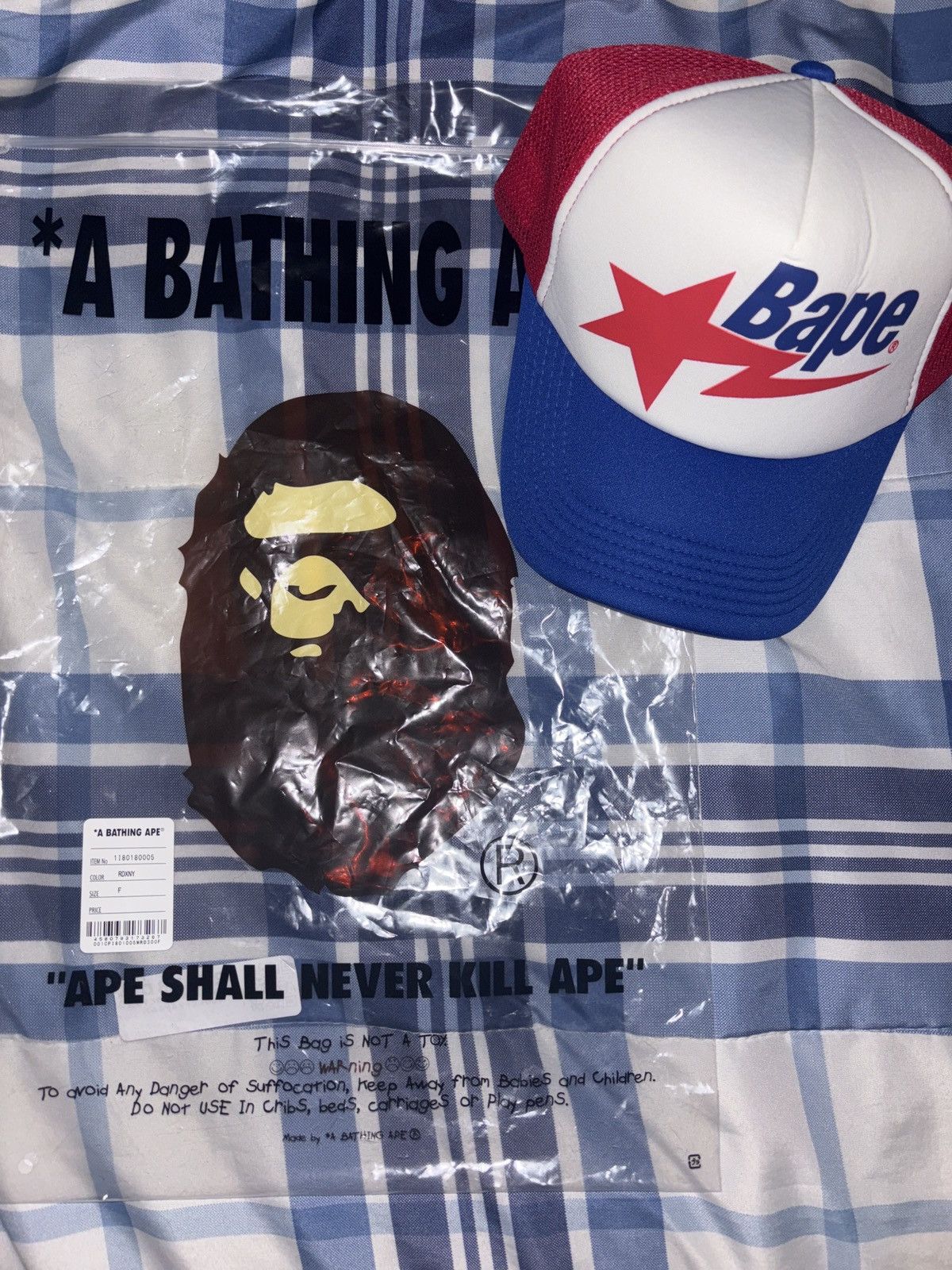 Bape Bape Sta Mesh Cap Size ONE SIZE - 1 Thumbnail