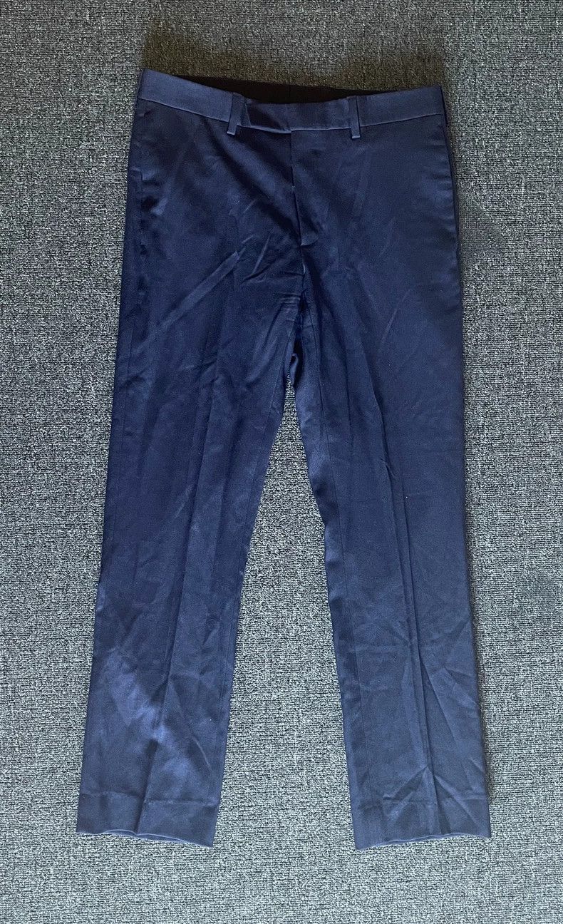 Dior Dior Blue Wool Casual Trousers-yf Size US 36 / EU 52 - 1 Thumbnail