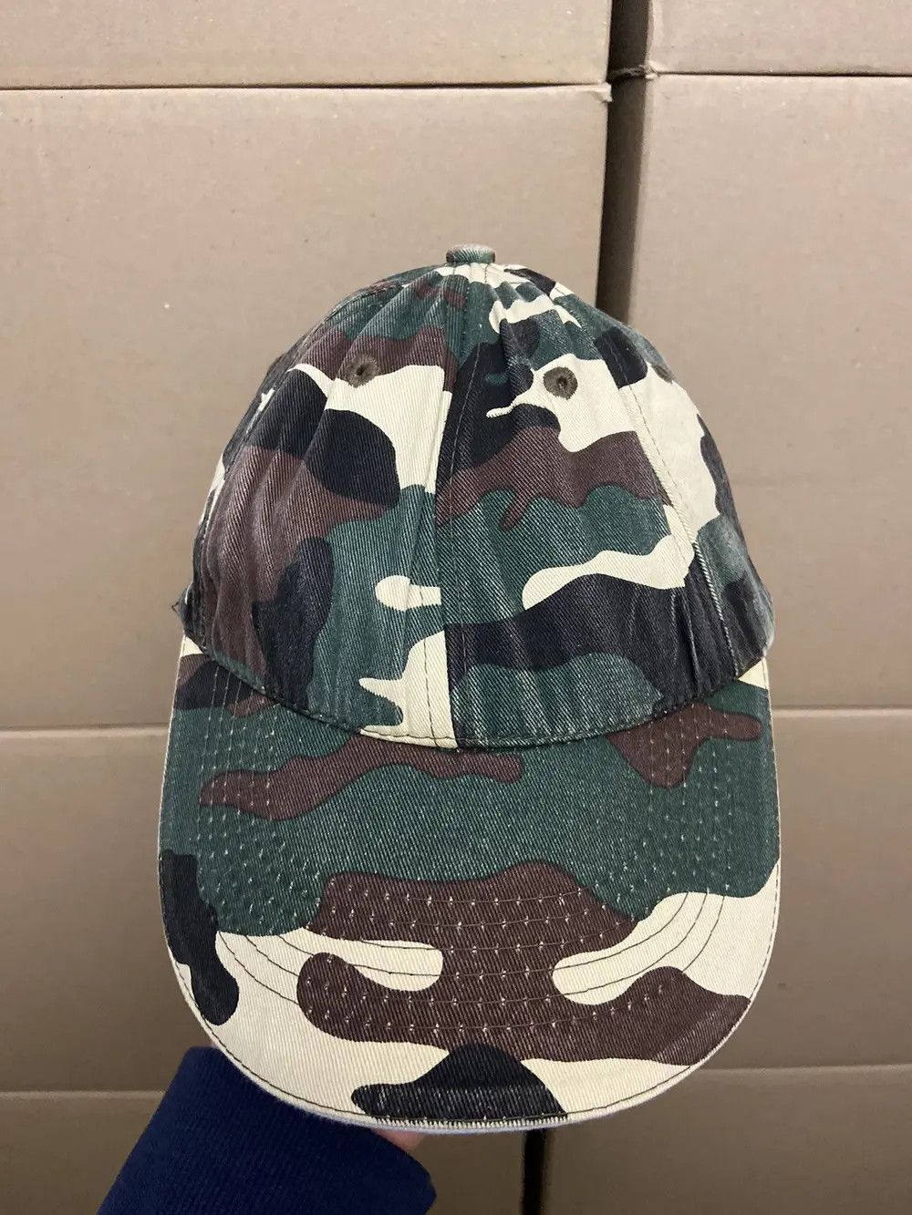 Vintage VINTAGE CAMO FADED CAP DAD HAT Y2K STREETWEAR WORKWEAR SKATE Size ONE SIZE - 7 Thumbnail