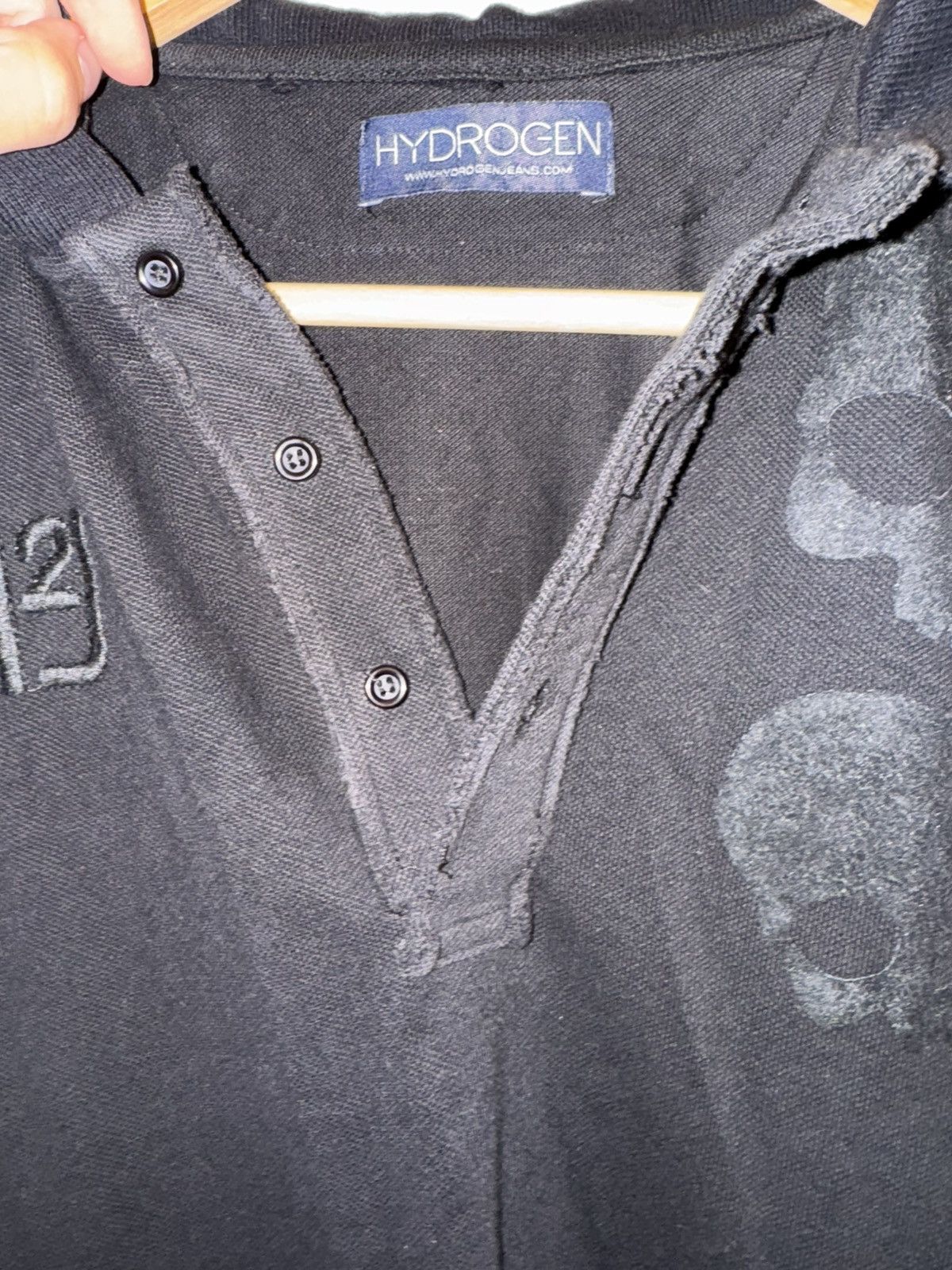 HYDROGEN Hydrogen Skulls Polo Size US L / EU 52-54 / 3 - 2 Thumbnail