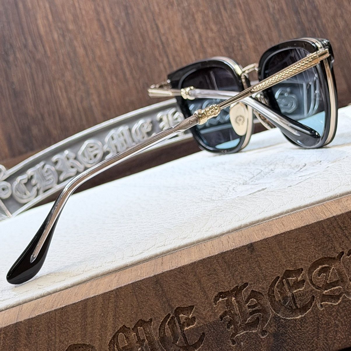 Chrome Hearts Chrome Hearts Strapadictome ‘Ocean’s Depth’ Sunglasses Size ONE SIZE - 8 Thumbnail