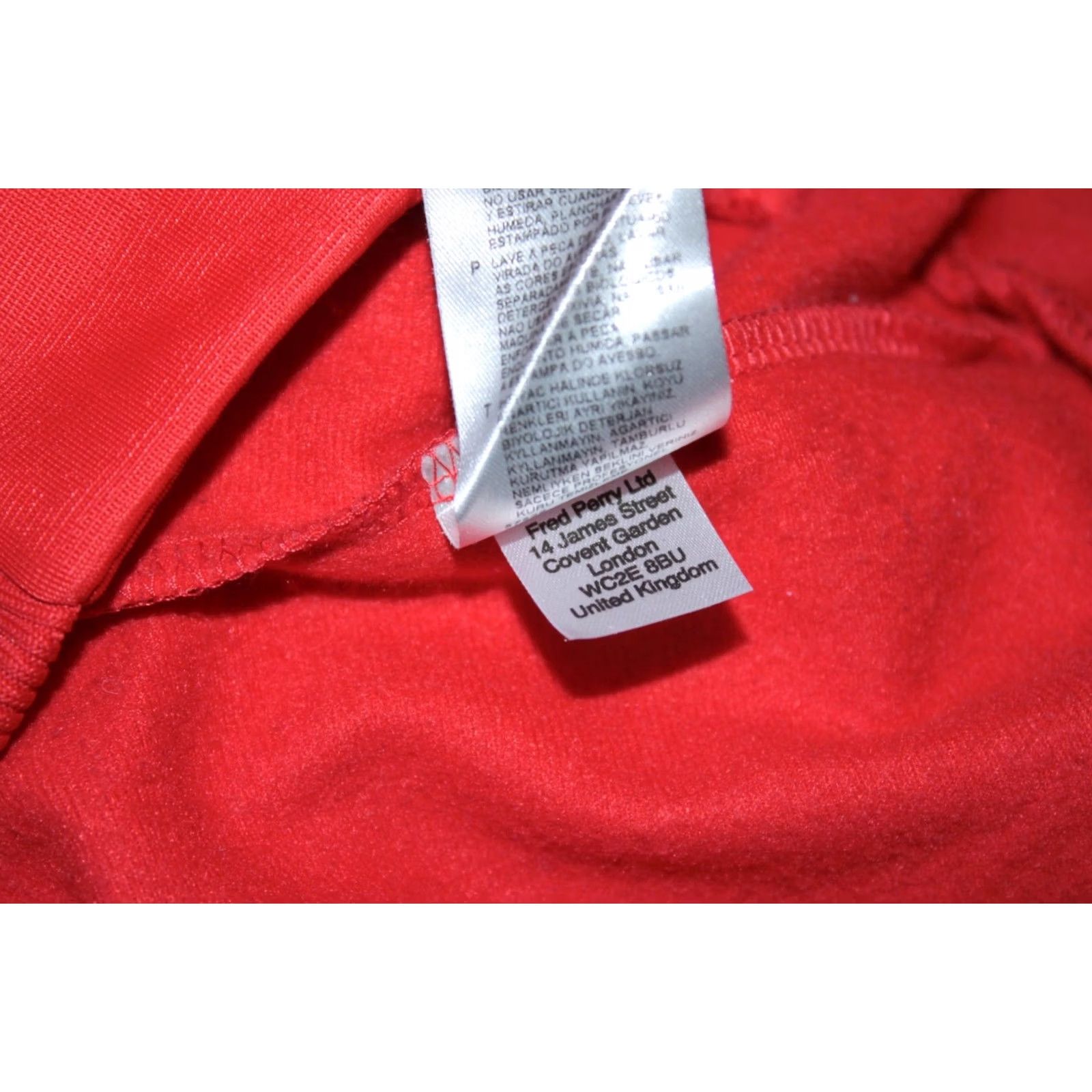 Fred Perry Fred Perry womens red full zip track jacket UK 12 EUR 40 Size XL / US 12-14 / IT 48-50 - 8 Thumbnail