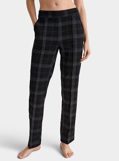 Other HUE U24279 Plaid Classic Pull-On Trouser ( S ) Size 28" / US 6 / IT 42 - 1 Thumbnail