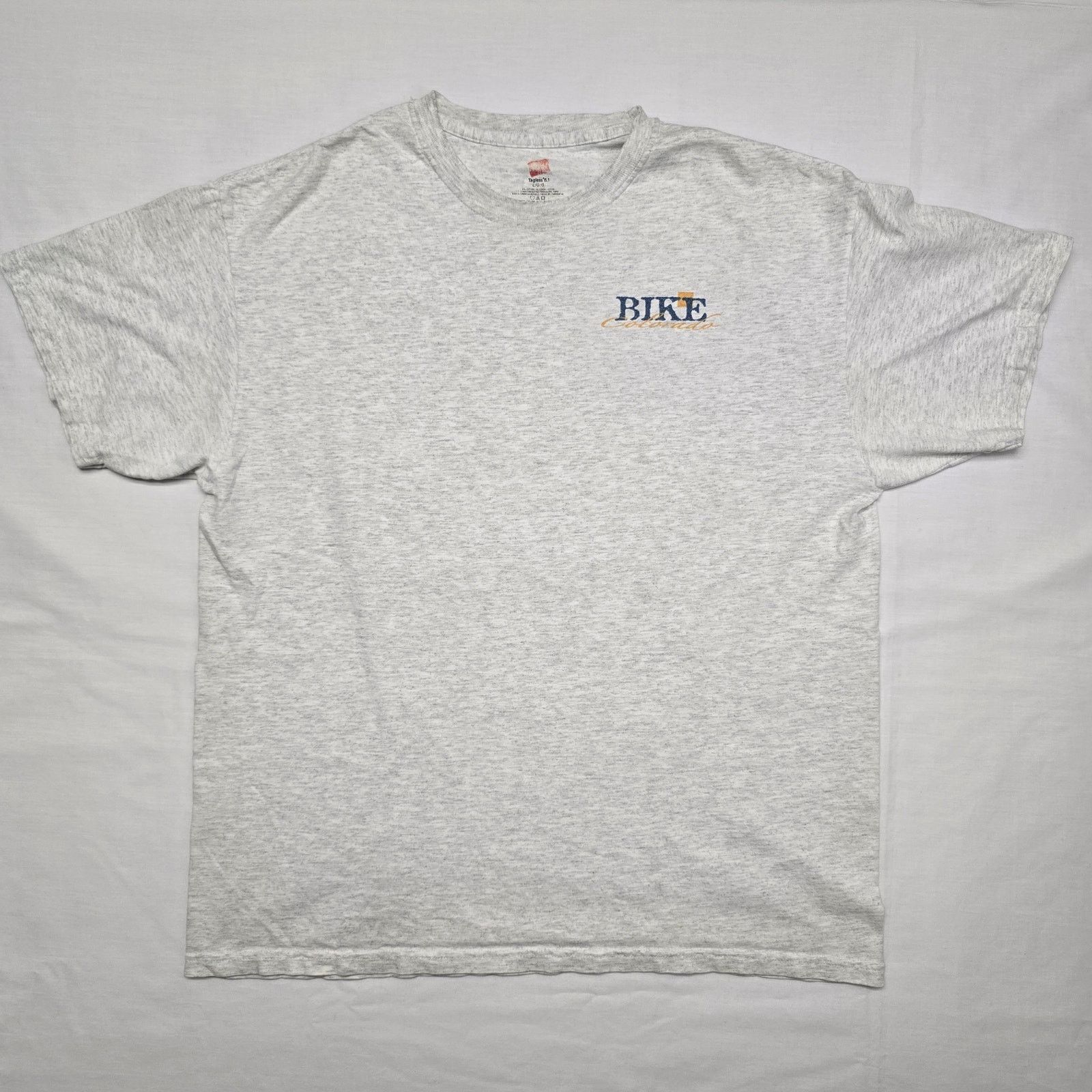 Hanes Bike Colorado Shirt L Distressed Gray Cycling Biking Tee Size US L / EU 52-54 / 3 - 3 Thumbnail