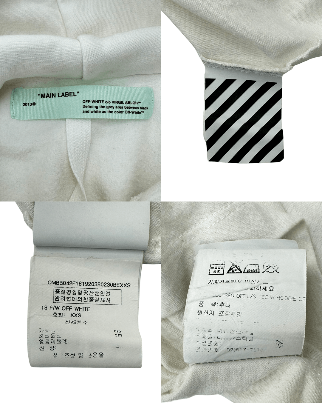 Off-White Off-White AW18 Layerd Hoodie Size US XXS / EU 40 - 10 Thumbnail