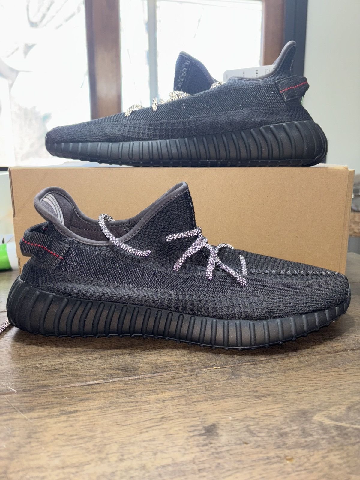 Adidas Adidas Yeezy 350 black non reflective Size US 12.5 / EU 45-46 - 1 Thumbnail