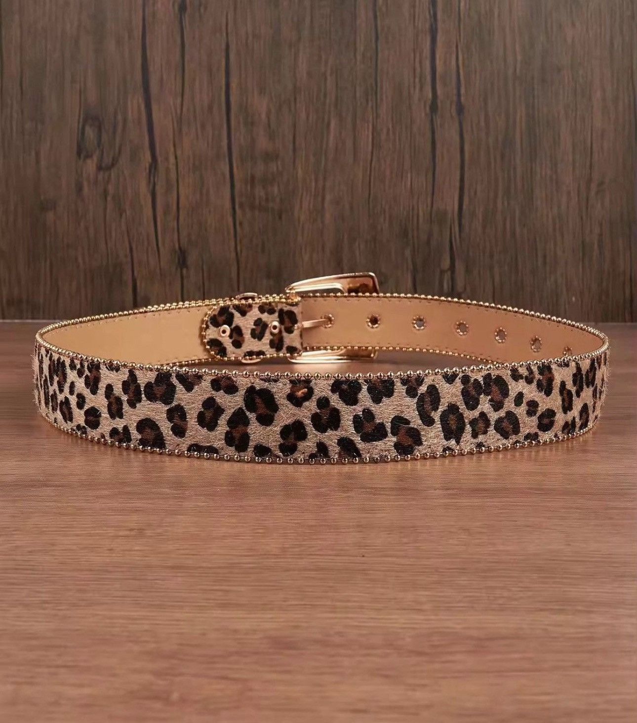 Japanese Brand 122 cm 2000s style leopard cheetah print belt Size ONE SIZE - 5 Thumbnail