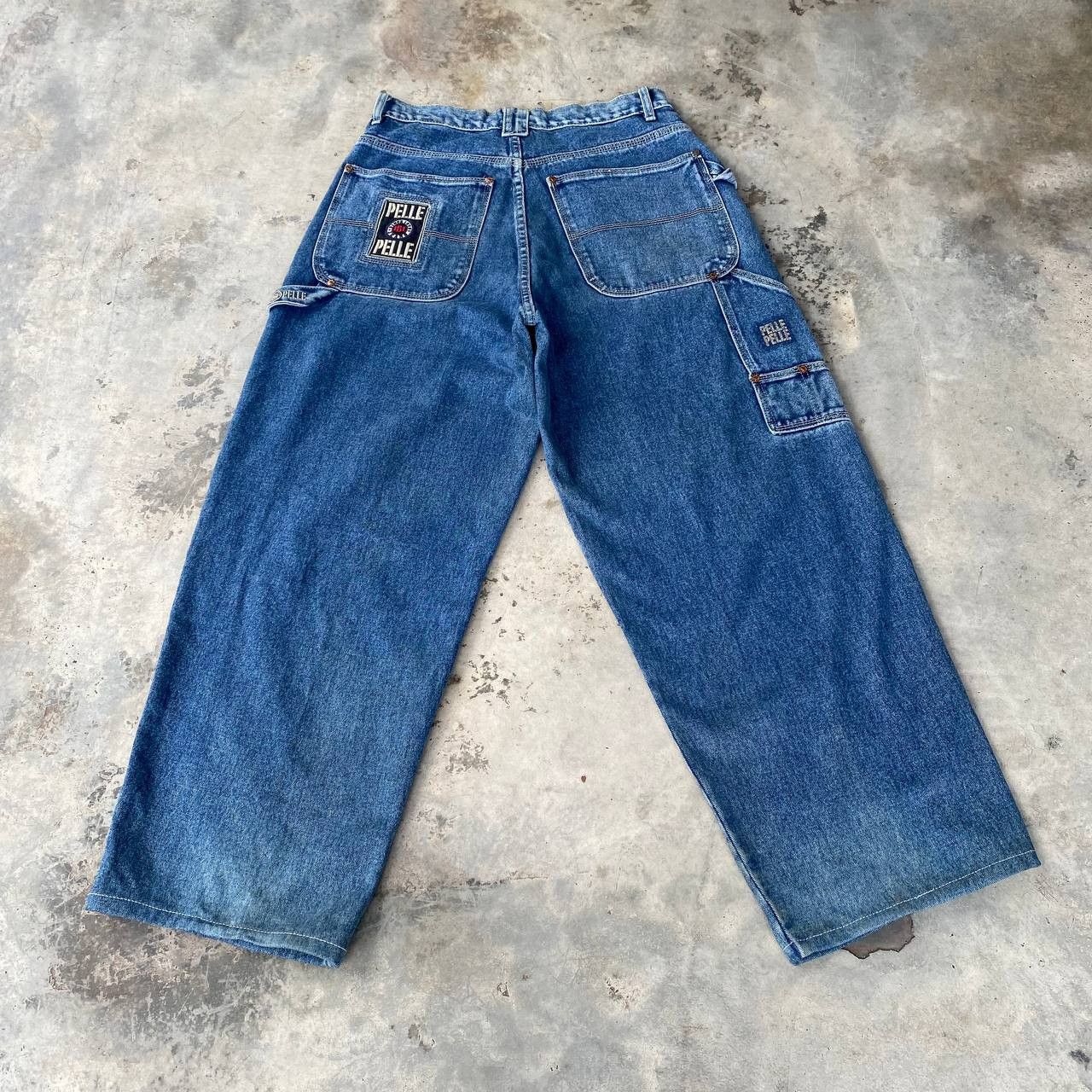 Pelle Pelle RARE VTG 90S PELLE PELLE M.BUCHANAN BAGGY WIDELEG JNCO STYLE Size US 30 / EU 46 - 1 Thumbnail