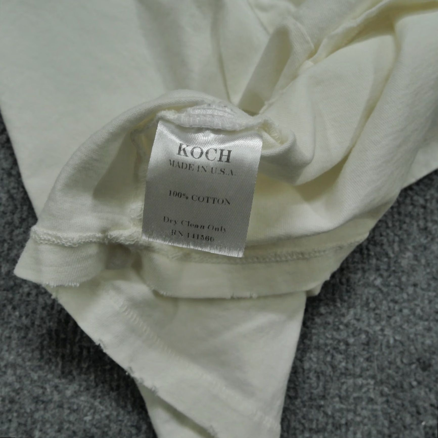 Vintage VINTAGE Koch T Shirt Womens XS X Small White Cream Hey Casual Top Distressed Size XS / US 0-2 / IT 36-38 - 7 Thumbnail