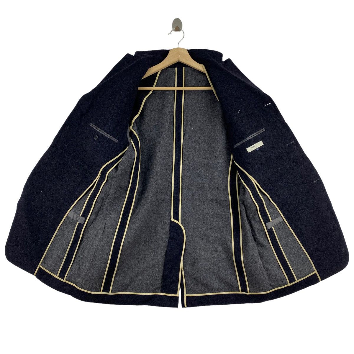 Japanese Brand SHIPS Japanese Brand Heavy Wool Black Coat Jacket Size US XL / EU 56 / 4 - 4 Thumbnail