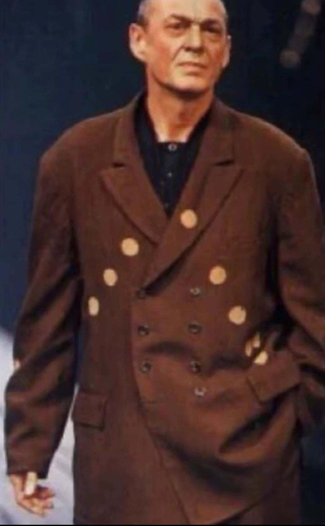Yohji Yamamoto Yohji Yamamoto 96AW Moon Discharge Red Moon Brown Jacket Size US S / EU 44-46 / 1 - 8 Thumbnail
