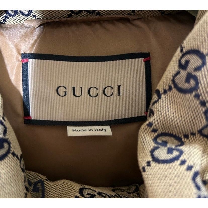 Gucci Mens Gucci GG canvas down puffer jacket size 52/extra large Size US XL / EU 56 / 4 - 6 Thumbnail
