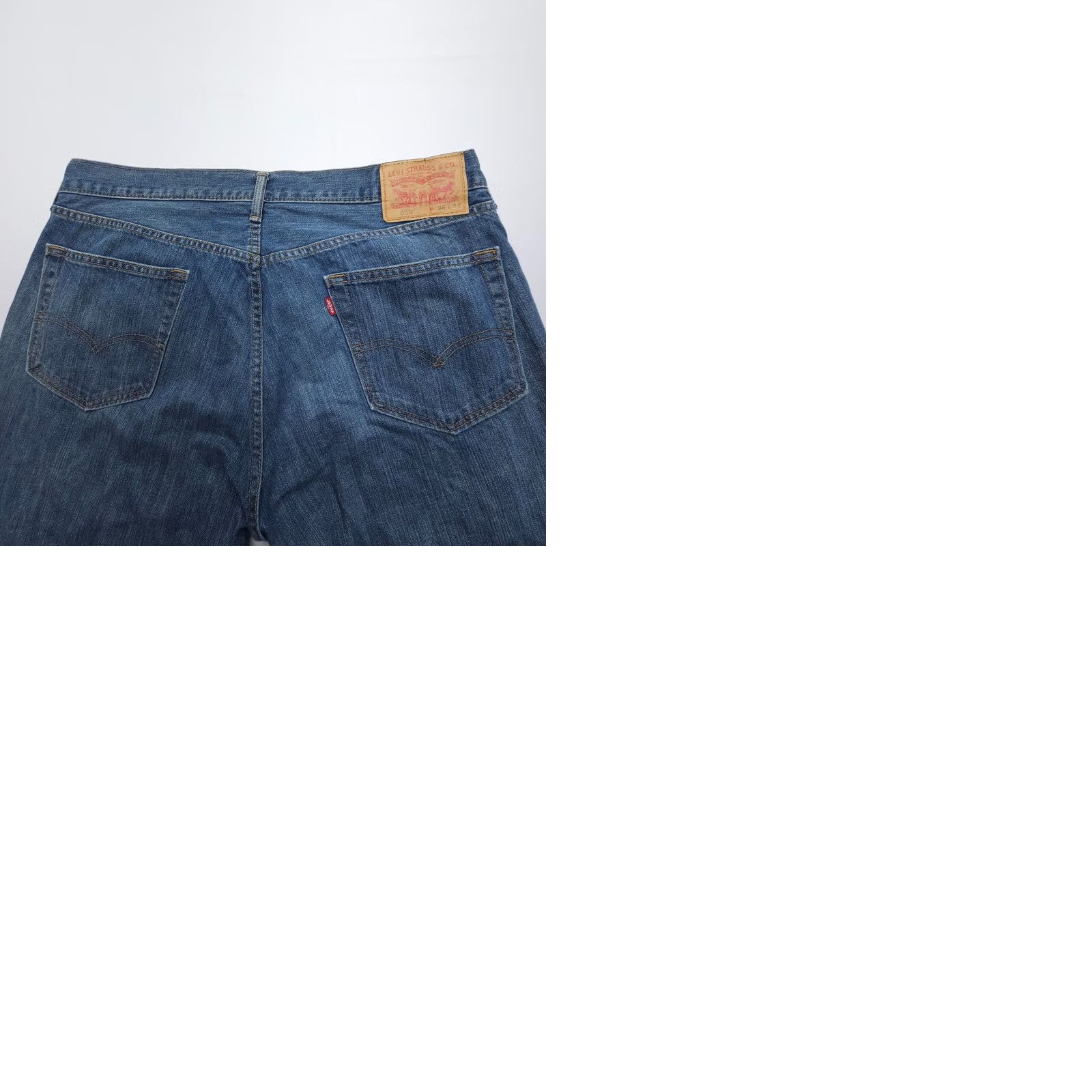 Levi's Levi's 559 Jeans Relaxed Straight Mens 36 x 32 Dark Wash 100% Cotton Rigid Denim Blue Tailored Everyday Comfort Pockets Vintage: No Model: Size US 36 / EU 52 - 9 Thumbnail