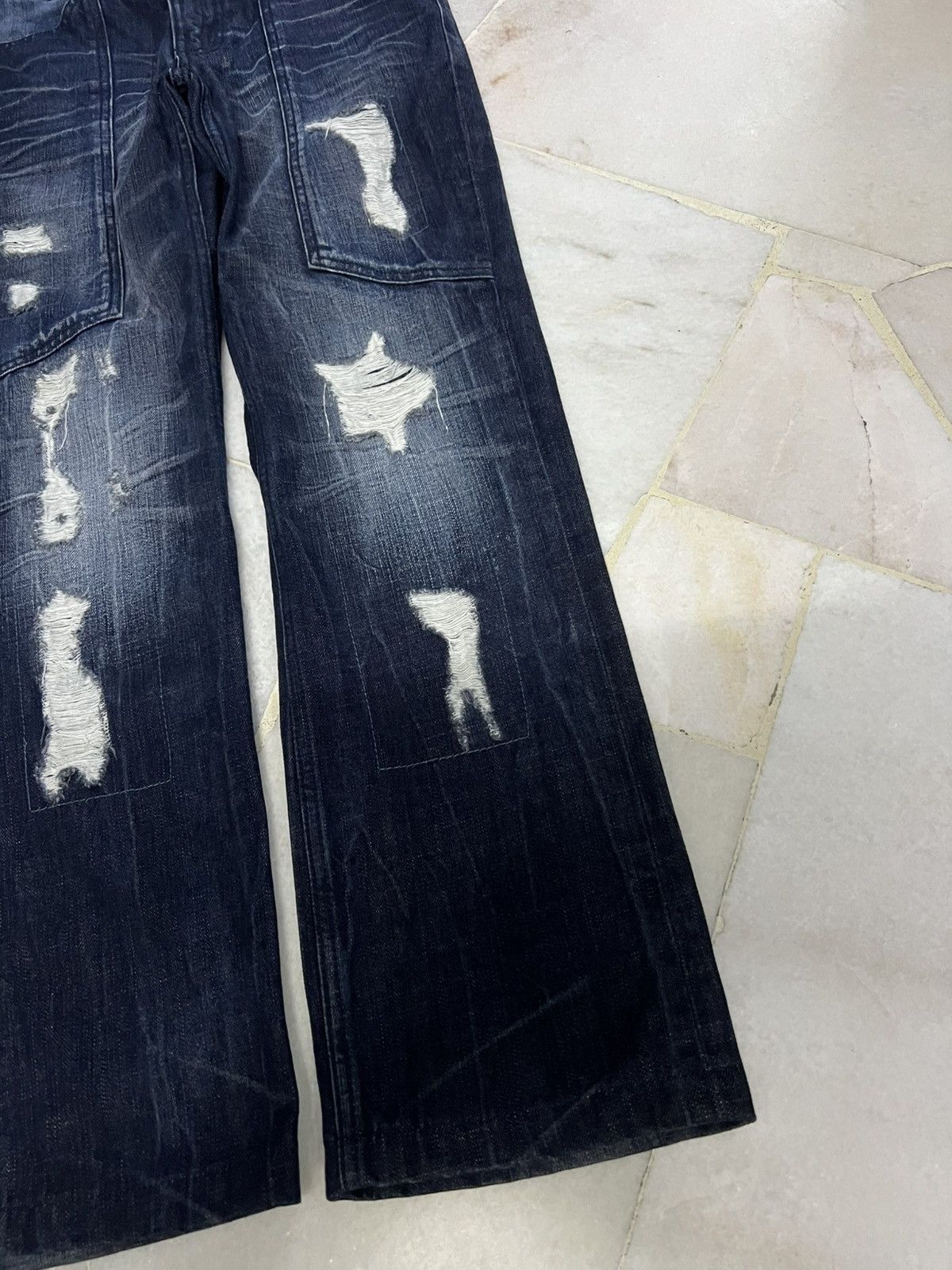Japanese Brand 💥Vintage 90’s Style Karl Kani Double Knee Distress Jean Size US 30 / EU 46 - 5 Thumbnail