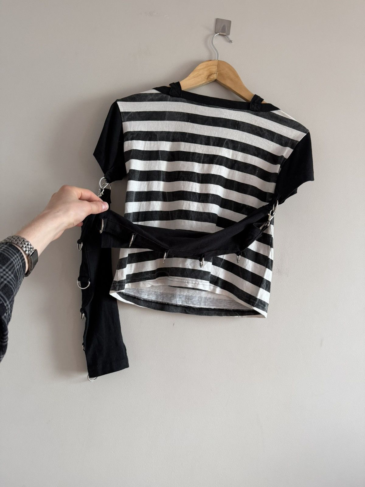 Vintage Layered Striped Harness T-Shirt Longsleeve Size M / US 6-8 / IT 42-44 - 8 Thumbnail