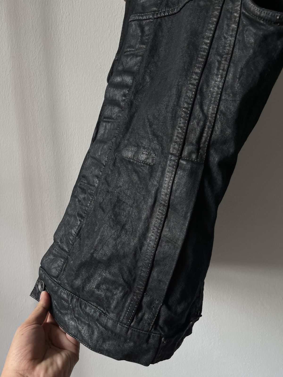 Rick Owens Rick Owens Wax Sleeveless Denim Jacket 96 Size US M / EU 48-50 / 2 - 9 Thumbnail