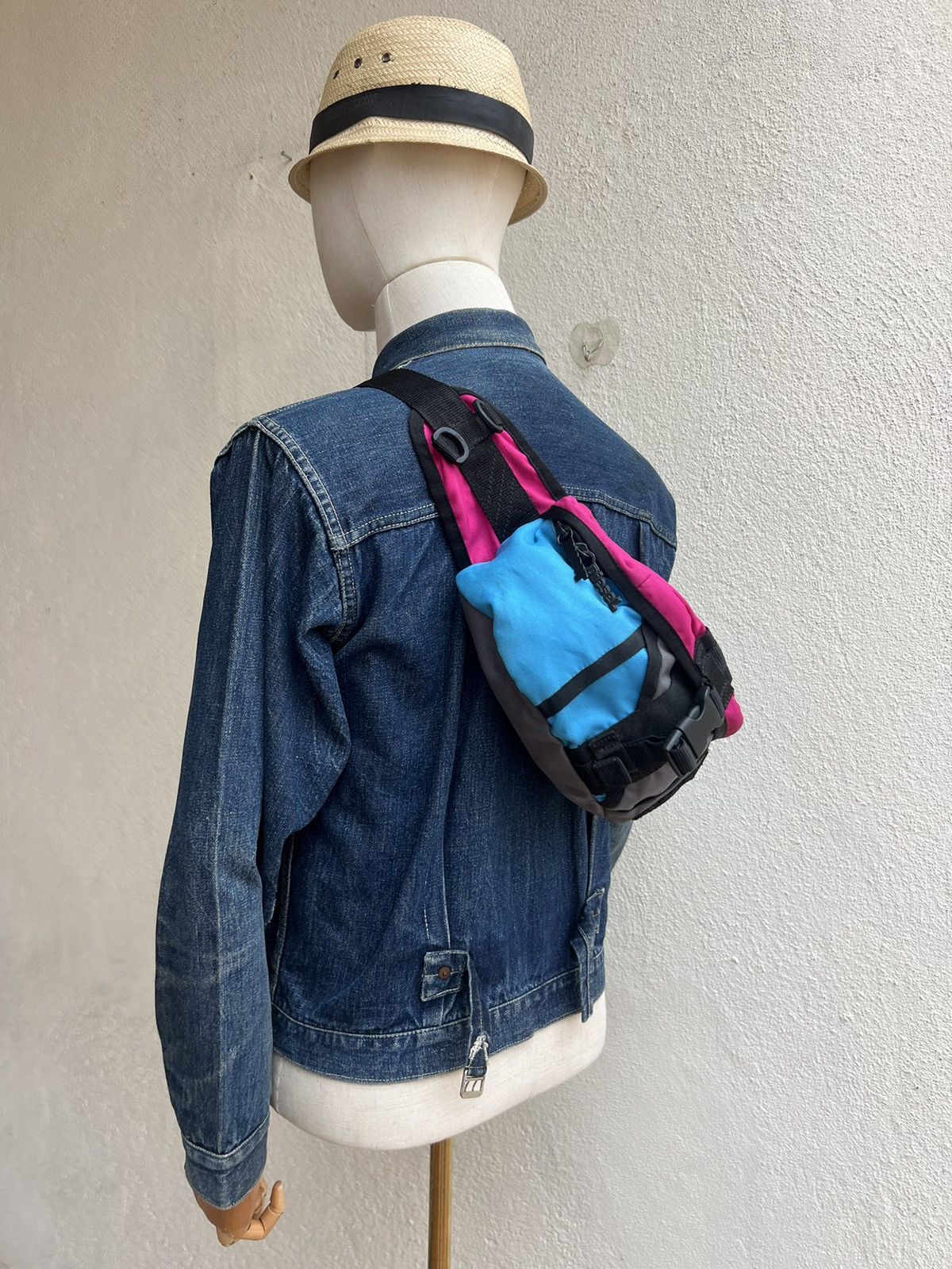 Diesel Vintage Diesel Multi Colour Block Nylon Waist Chest Bag Size ONE SIZE - 3 Thumbnail