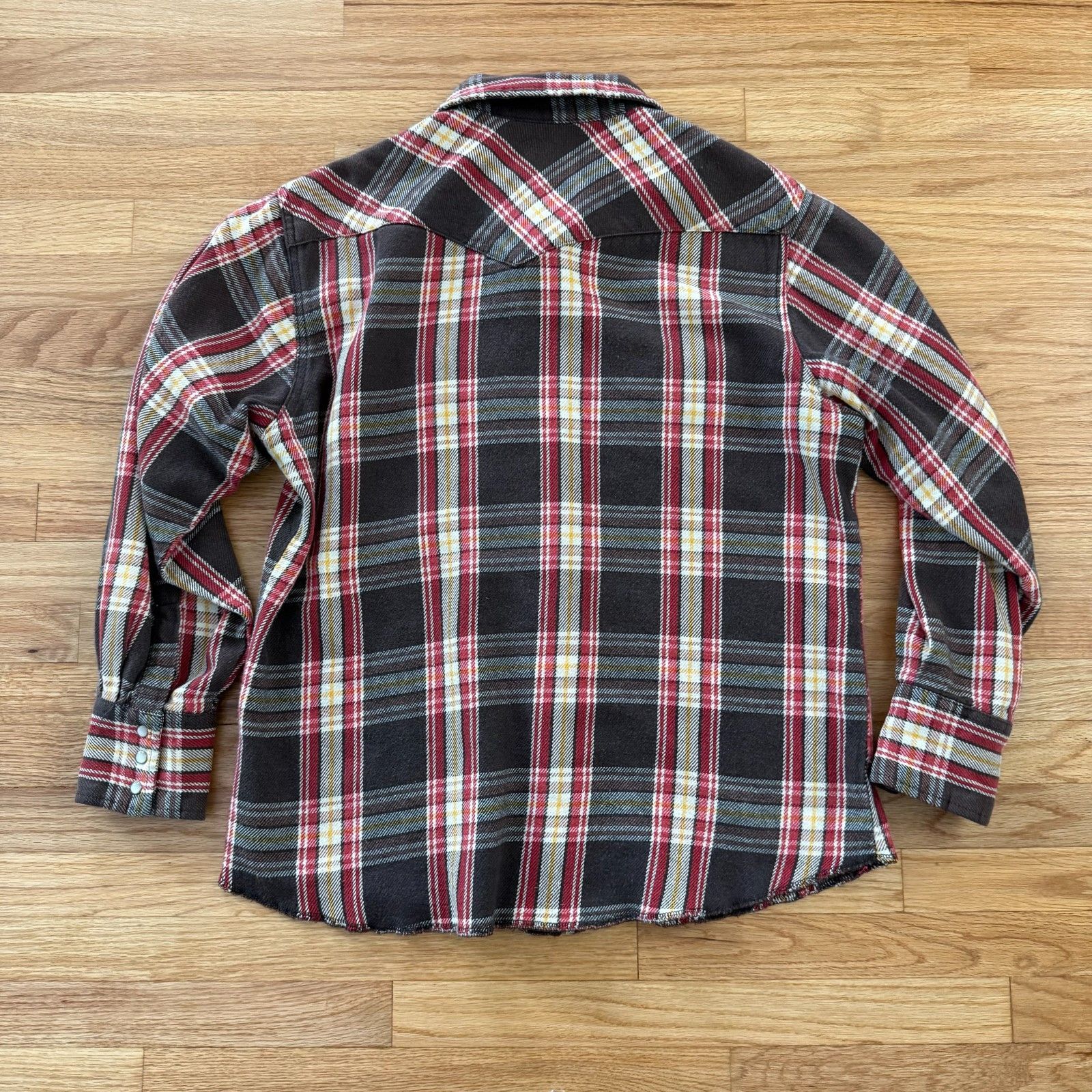 Wrangler Vintage 1990's Wrangler Western Flannel Medium Size US M / EU 48-50 / 2 - 2 Thumbnail