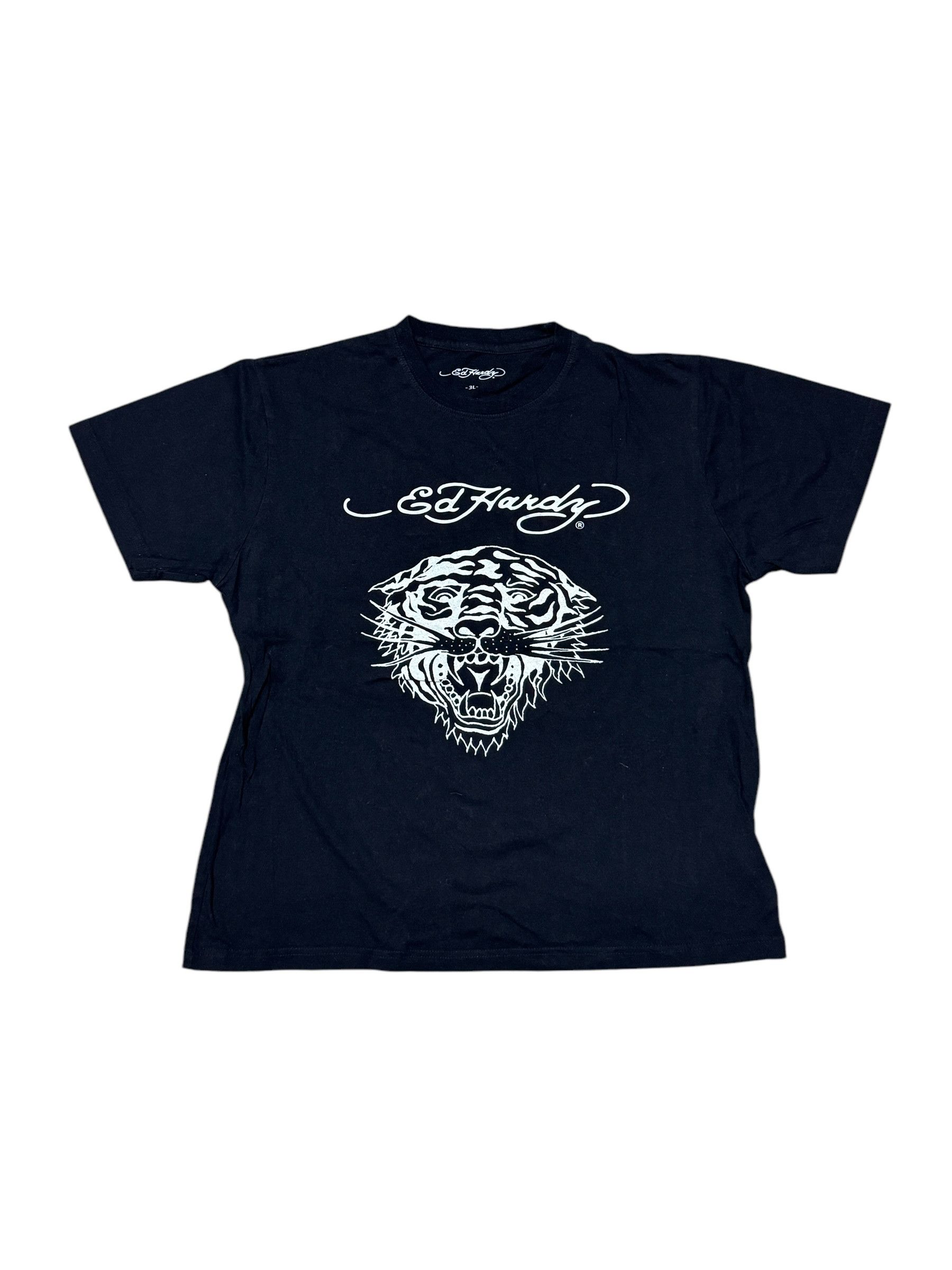 Ed Hardy × Japanese Brand × Vintage Ed Hardy Black Shirt 3L Size US L / EU 52-54 / 3 - 1 Thumbnail