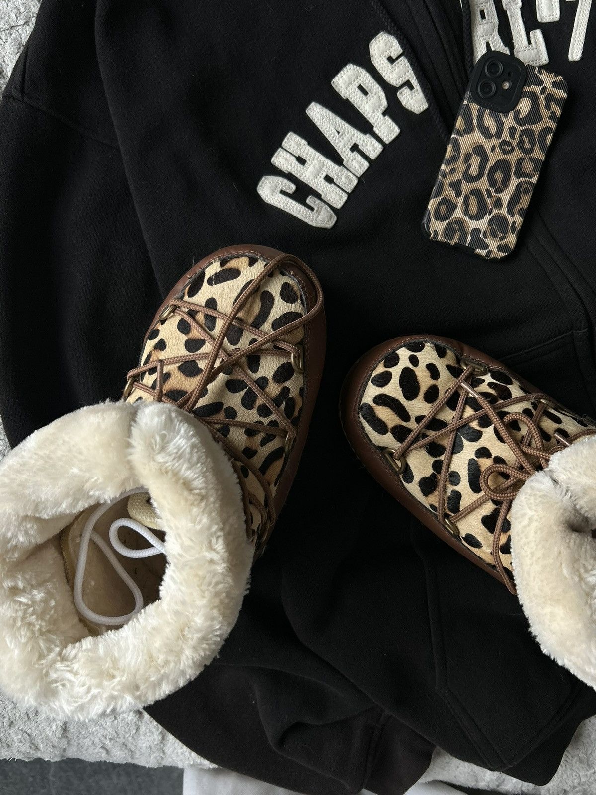 Moon Boot Leopard boots moonboot style yeti Size US 6.5 / IT 36.5 - 6 Thumbnail