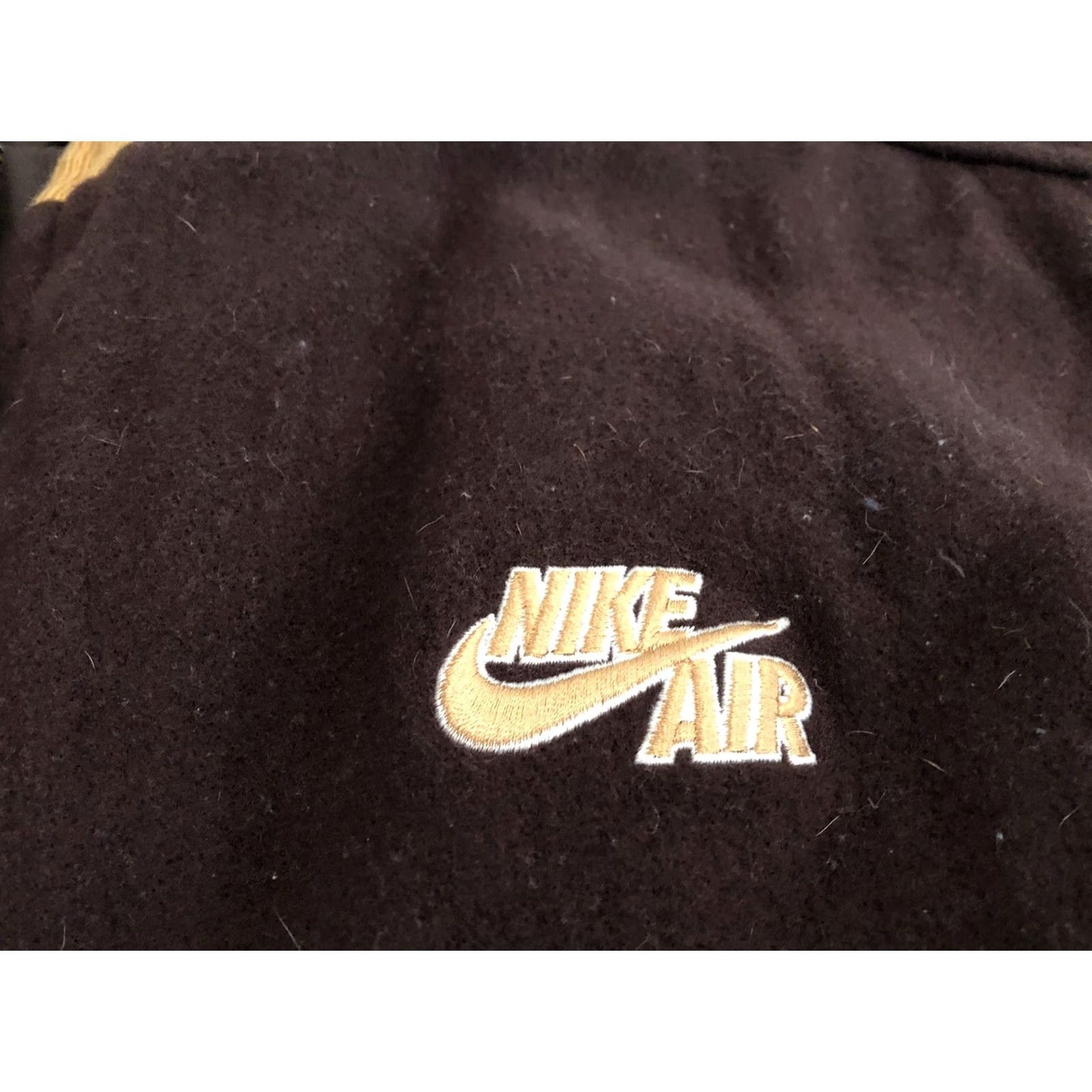 Nike Nike Air Flight Spell Out Patch Wool Varsity Jacket Coat Brown Mens XLT Size US XL / EU 56 / 4 - 5 Thumbnail