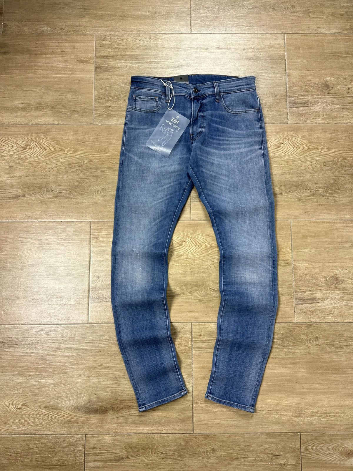 G-Star NEW🏷️ G-Star Raw 3301 Deconstructed Skinny Denim Jeans Size US 31 - 1 Thumbnail