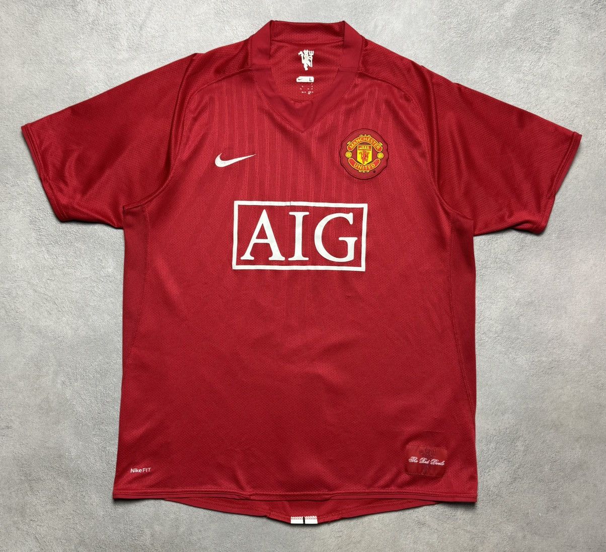 Nike Manchester United 2007 2009 Home Shirt Soccer Jersey Nike Size US L / EU 52-54 / 3 - 1 Thumbnail